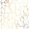 White marble texture with gold. Vector decorative pattern