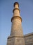 White marble tower in Thaj Mahal