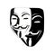 White mask anonymous vector