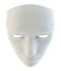 White mask similar to the robot`s face