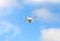 White Matte Generic Design Air Drone with video action camera Flying Sky under the Earth Surface