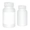 White medical bottles