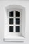 White medieval window of vintage style