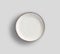 White Melamine Plate  with light gray background