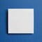 White memo pad, empty paper on dark blue background