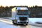 White Mercedes-Benz Actros Trucking at Sunset