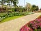 White Metal Dome Decorated in Beautiful Romantic Garden