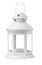 White metal retro candle lantern