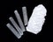 White mexican fish tail selenite with natural selenite rods