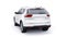 White Mid-size family urban SUV car on white background. 3D illustration.