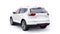 White Mid-size family urban SUV car on white background. 3D illustration.