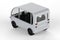 White mini van or shuttle bus