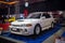 White Mitsubishi Lancer Evolution IV in Indonesian Custom Show