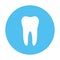 White molar tooth poster template