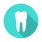 White molar tooth poster template