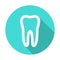 White molar tooth poster template