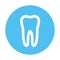 White molar tooth poster template