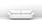 White monochromatic 3d illustration of a sofa in a room