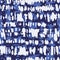 White Monochrome Tie-Dye Shibori Stripes on Dark Blue Background Vector Seamless Pattern