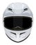 White motorcycle helmet