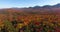 White mountain fall foliage, New Hampshire NH, USA.