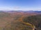 White Mountain National Forest aerial view, New Hampshire, USA