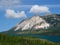 A white mountain on the road to Skagway alaska,