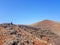 White Mountain Volcano on the island of Lanzarote, Canary Islands. Spain