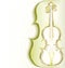 White music background with classical violin