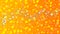White Music Notes, Bubbles, Sparkles and Hearts in Yellow and Orange Gradient Background