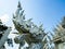 White Naga Sculpture at Rong Khun Temple