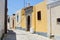 White narrow street of Koskinou, Rhodes, Greece