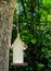 White nesting box on an old tree