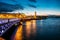 White nights in Saint Petersburg, bridge and Vasilievsky Island