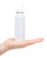 White nose wash spray bottle with hand, sea water therapy