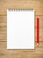 A white note book with lots of room for your text or image and a