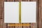 White Notepad Wood Background