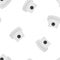 White nozzles for aerosol can seamless pattern. Vector illustration.