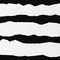 White oblong paper strips with torn edges in horizontal position, paper for note are on black lined background. Vector