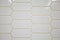 White off white cream picket tile as a shower bathroom wall or kitchen backsplash