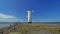 White old lighthouse in Swinoujscie, Poland