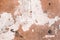 White old peeling weathered outdated paint texture abstract background pattern wooden board surface brown