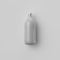 White opaque bottle or flask on a white background, 3D rendering