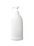 White opaque plastic bottle with pump nozzle