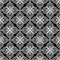 White openwork lace seamless pattern on black