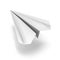 White origami plane