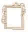 White ornate frame