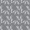 White outline maple seeds pattern, on gray background