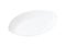 White oval plate