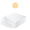 White package box. Packaging mock up template.